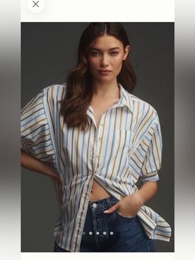 Anthropologie button down shirt
